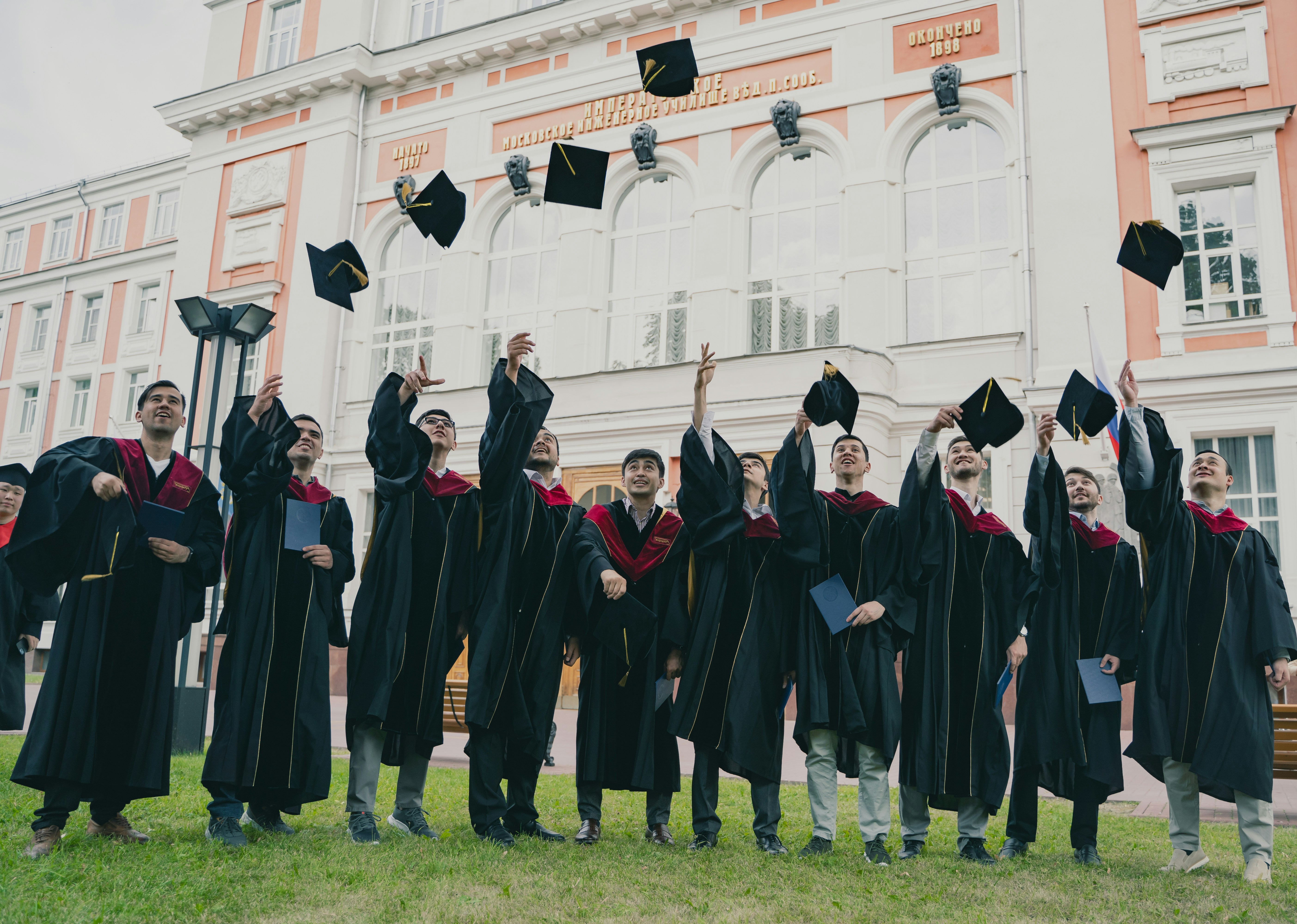 Graduates celebrating — the outcome of a research-backed application journey